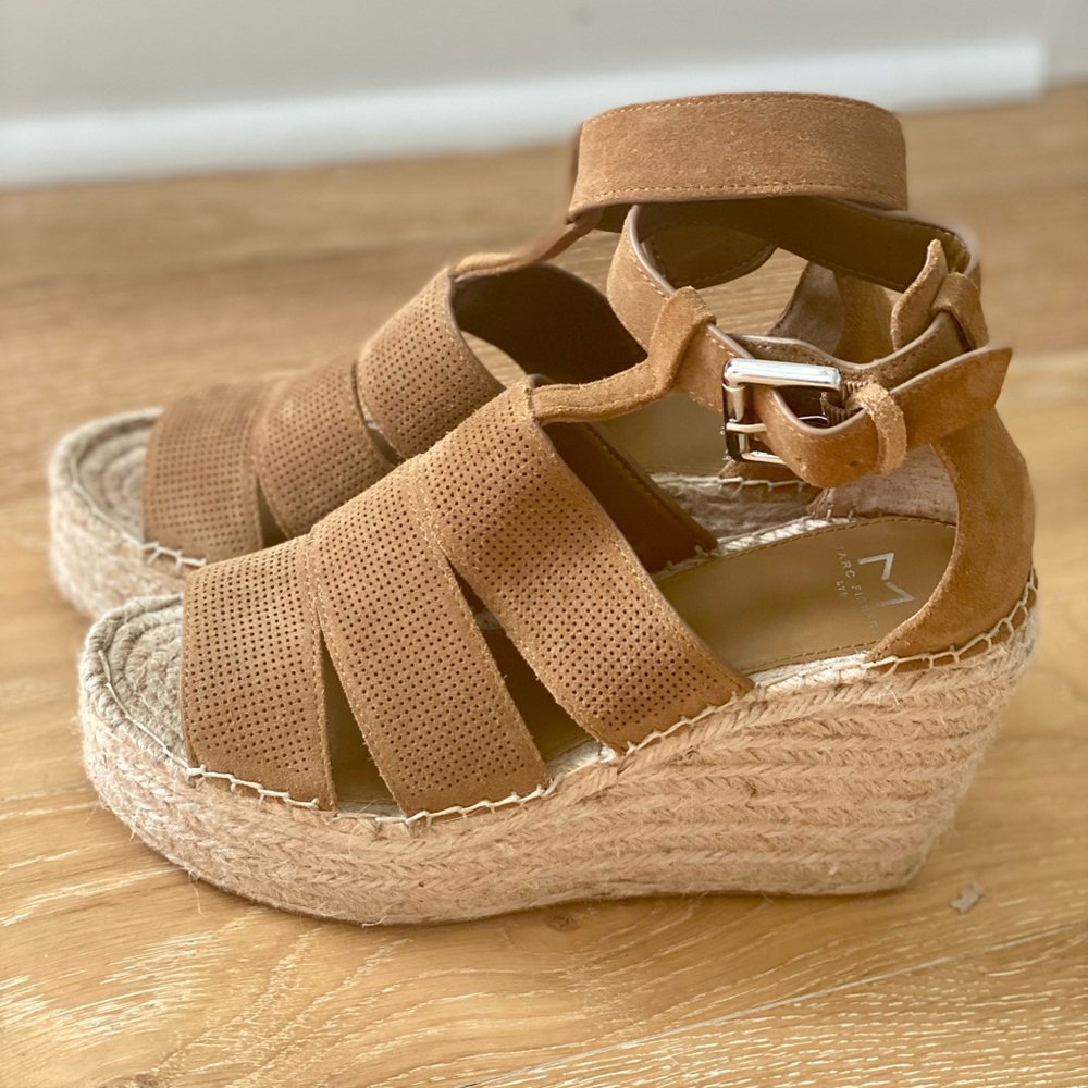 Marc Fisher suede espadrille wedge - Picture 3 of 5